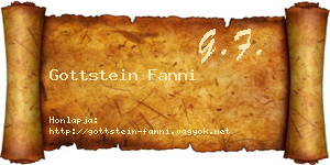 Gottstein Fanni névjegykártya