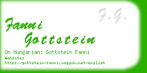 fanni gottstein business card
